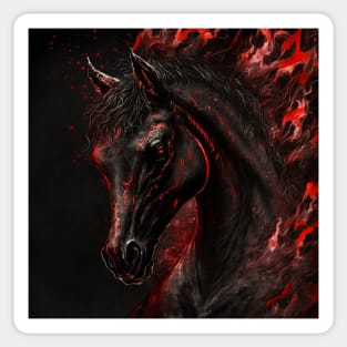 Demonic horse Sticker